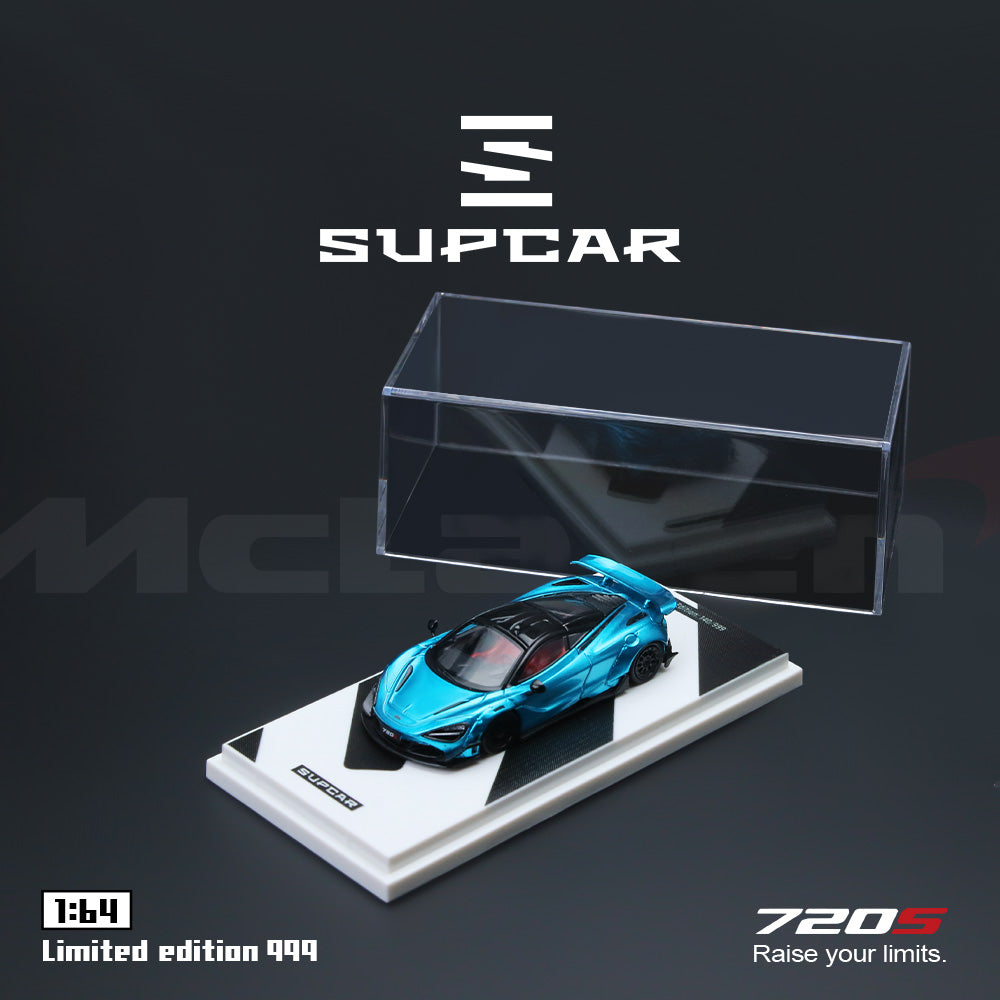 Bên hông xe McLaren 720S Bright Blue SUPCAR