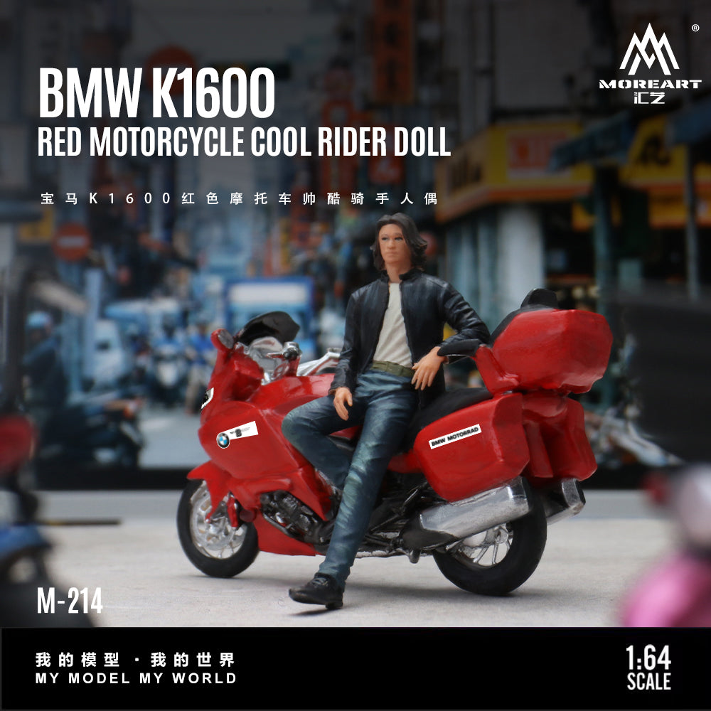 BMW K1600 Red Motorcycle tỉ lệ 1:64