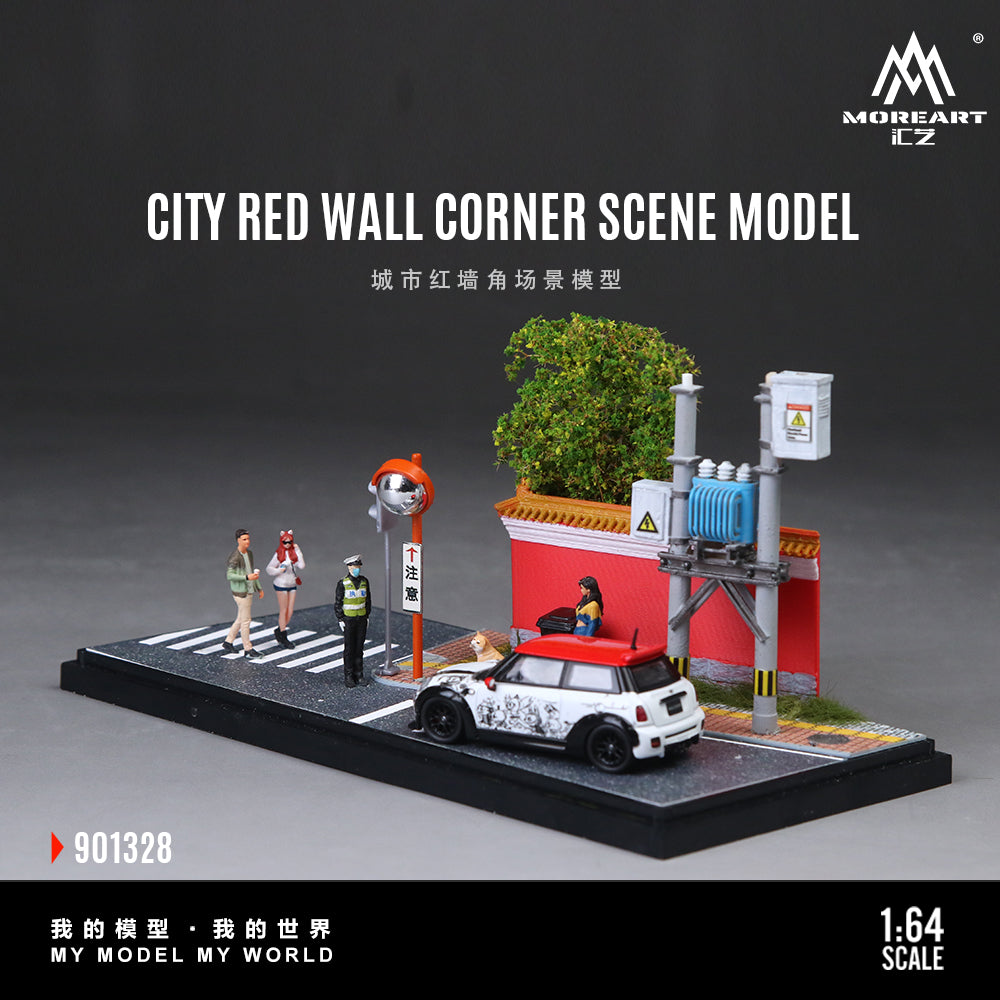 Góc phố tường đỏ tỉ lệ 1:64