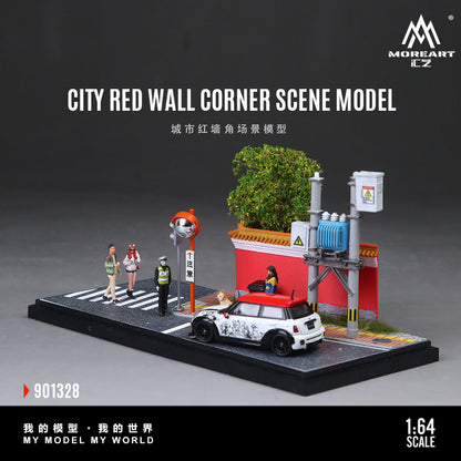 Góc phố tường đỏ tỉ lệ 1:64