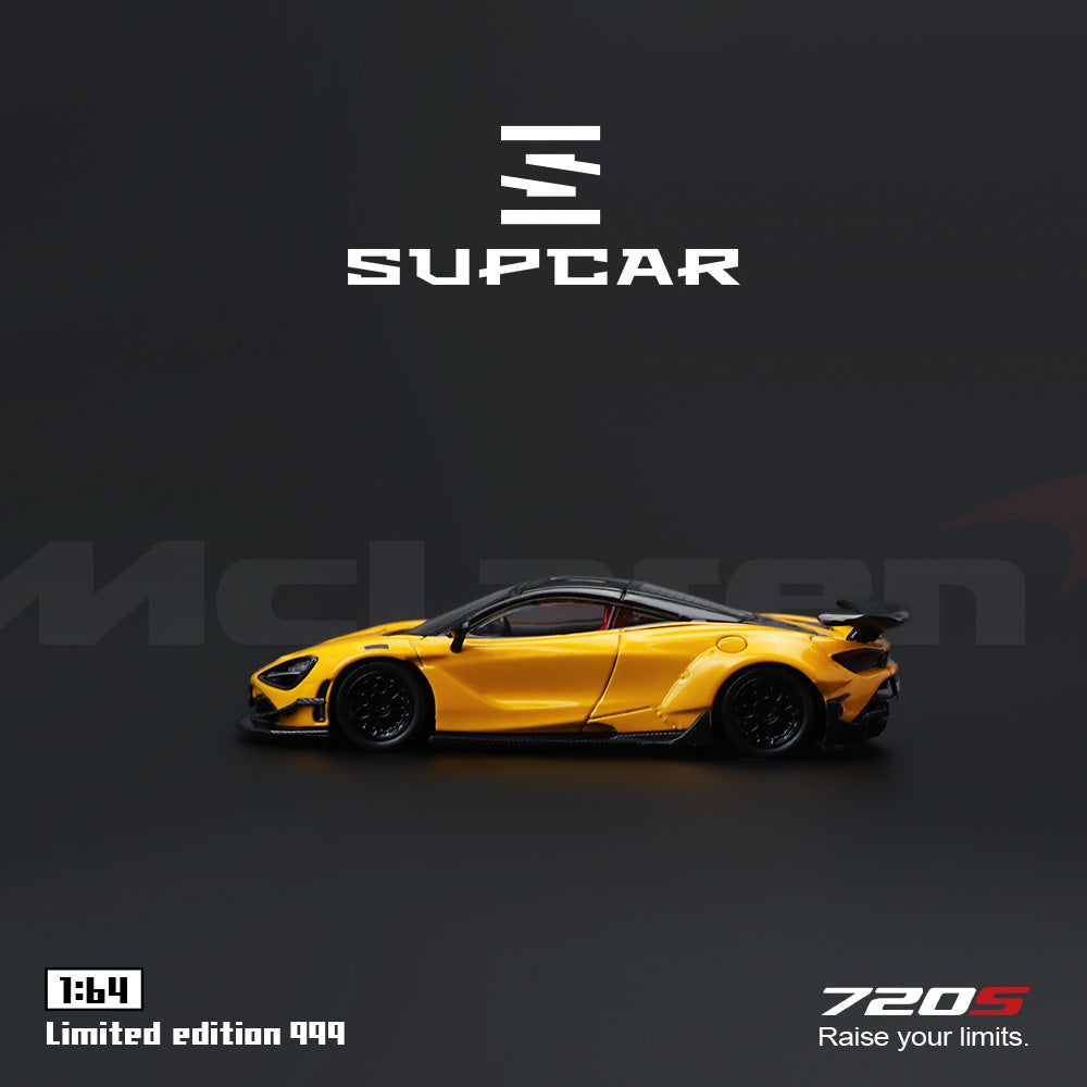 Bên hông xe McLaren 720S Volcanic Yellow
