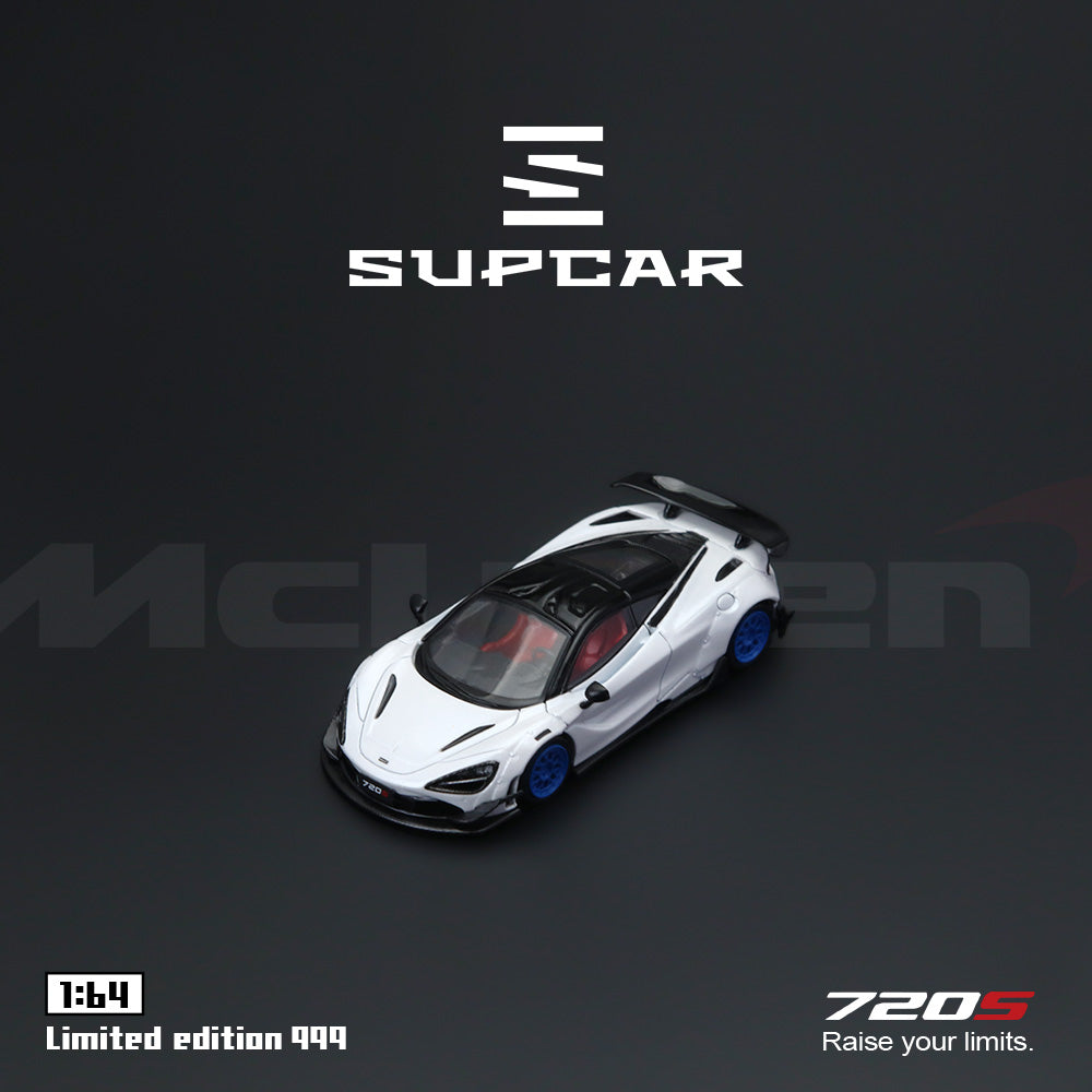 Góc trước xe McLaren 720S Silica White