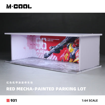 C-Red Mecha-themed Parking Lot