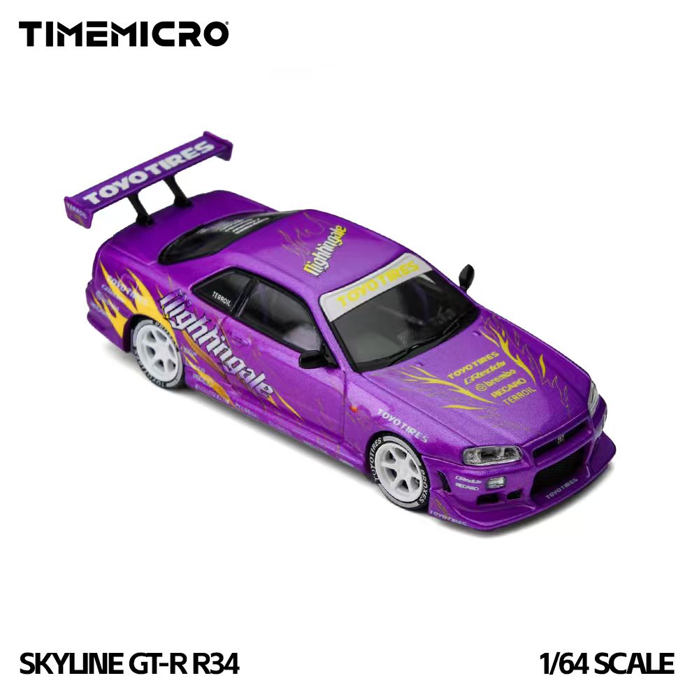 Mô hình xe TIME MICRO 1:64 Skyline GT-R R34