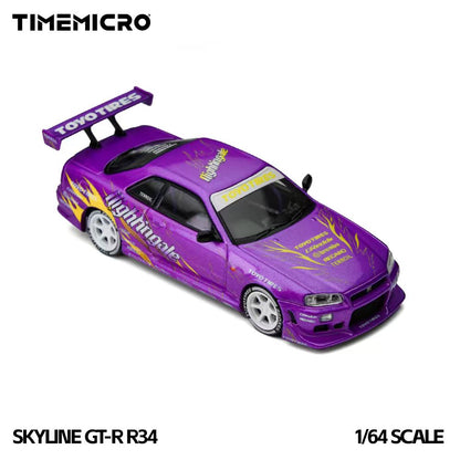 Mô hình xe TIME MICRO 1:64 Skyline GT-R R34