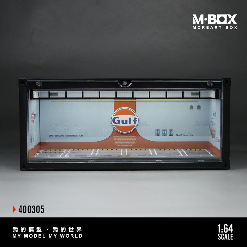 Mô hình diorama MBOX 1:64 B-Container-Gulf Oil Scene Edition