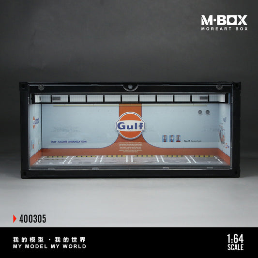 Mô hình diorama MBOX 1:64 B-Container-Gulf Oil Scene Edition