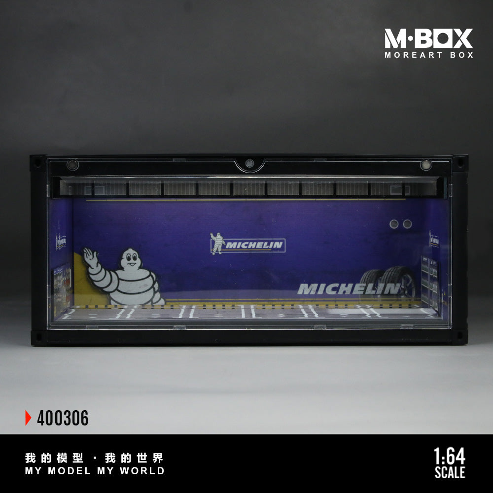 Mô hình diorama MBOX 1:64 C-Container-Michelin Scene Edition