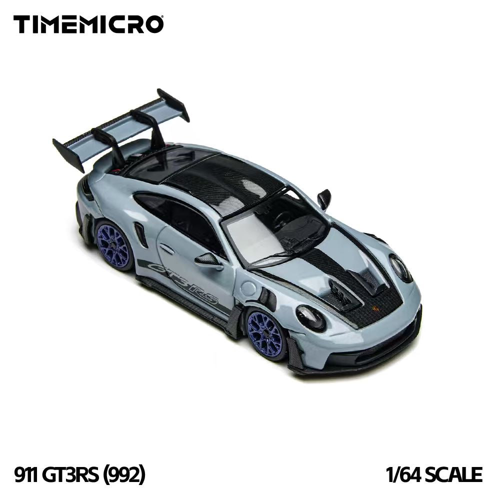 Mô hình xe 992 GT3 RS Polar Grey 1:64 Time Micro