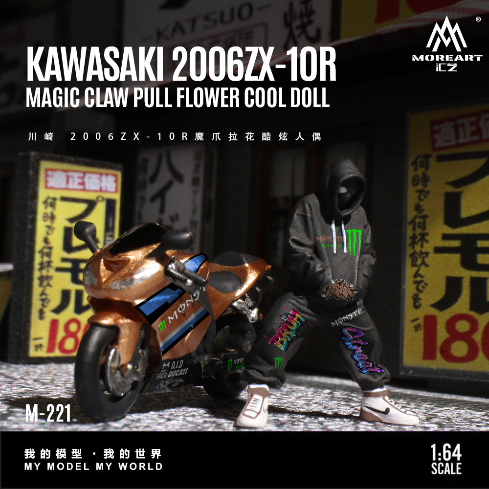 Mô hình diorama MOREART Kawasaki 2006ZX-10R