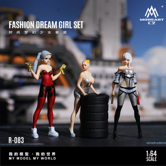 Mô hình diorama MOREART Fashionable and Dreamy Girl Set
