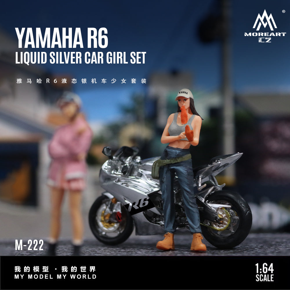 Mô hình diorama Yamaha R6 MOREART 1:64