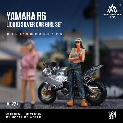 Mô hình diorama Yamaha R6 MOREART 1:64
