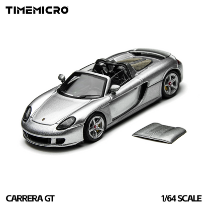 Góc trước mô hình xe TIME MICRO Carrera GT Silver tỉ lệ 1:64