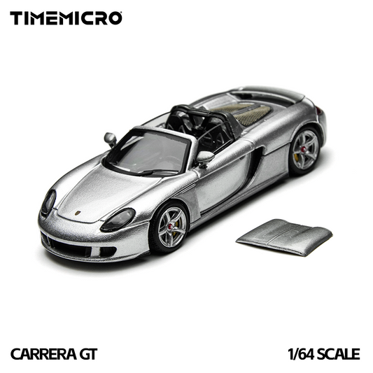 Góc trước mô hình xe TIME MICRO Carrera GT Silver tỉ lệ 1:64