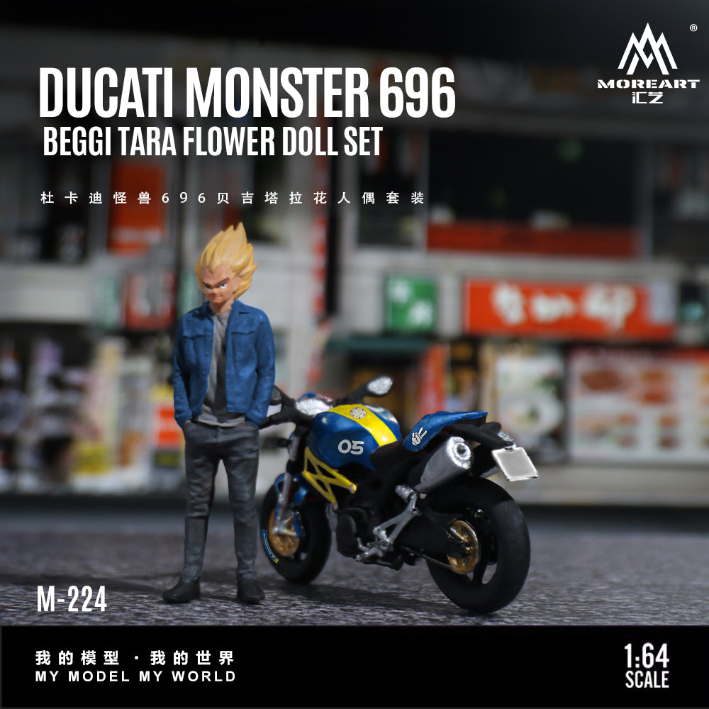 Ducati Monster 696 Vegeta Latte Art Figure Set