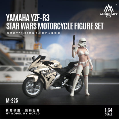 Mô hình diorama MOREART Yamaha YZF-R3 tỉ lệ 1:64