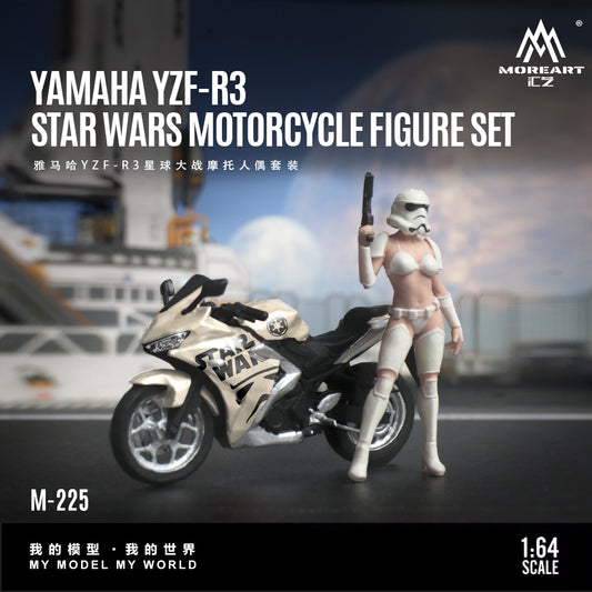Mô hình diorama MOREART Yamaha YZF-R3 tỉ lệ 1:64