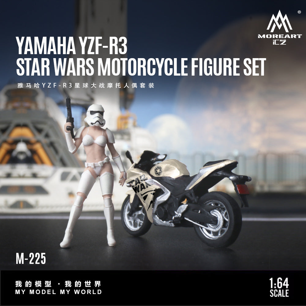 Yamaha YZF-R3 Star Wars Motorcycle Figure Set