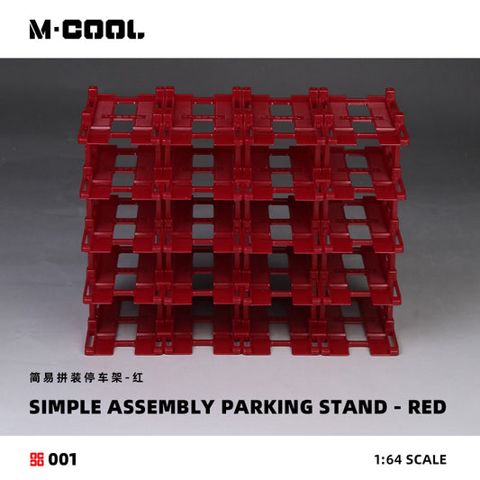 Mô hình diorama M-COOL A-Easy Assembled Parking Rack-Red tỉ lệ 1:64