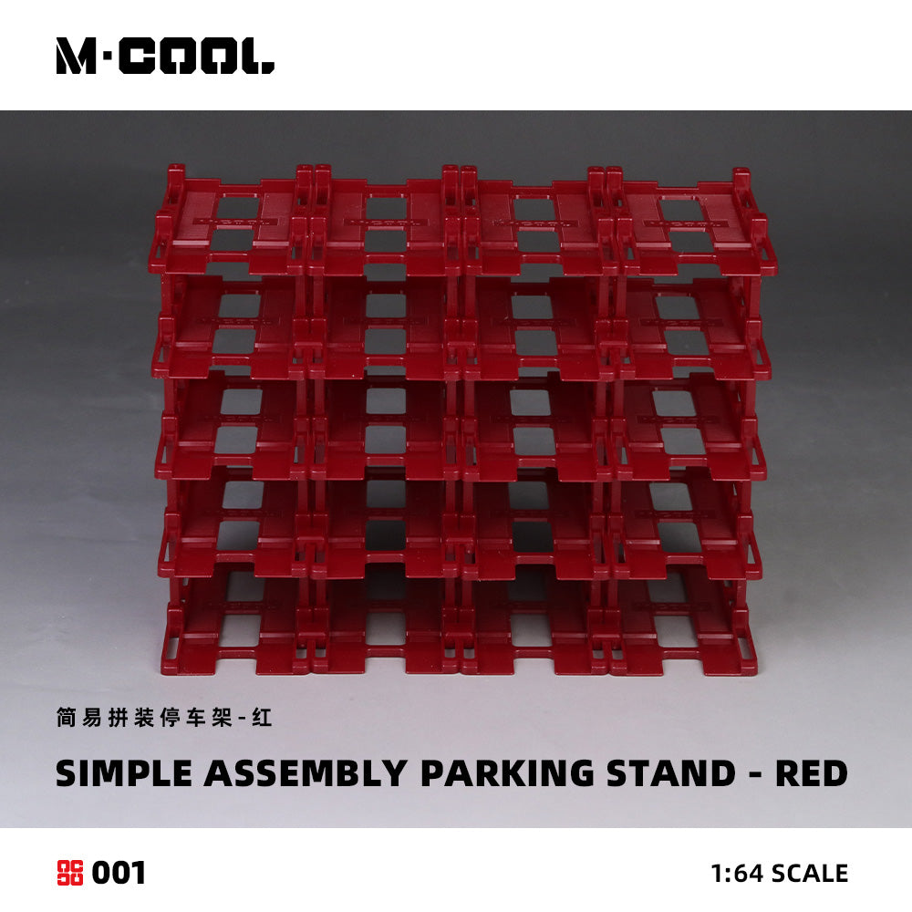Mô hình diorama M-COOL A-Easy Assembled Parking Rack-Red tỉ lệ 1:64