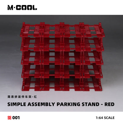 Mô hình diorama M-COOL A-Easy Assembled Parking Rack-Red tỉ lệ 1:64