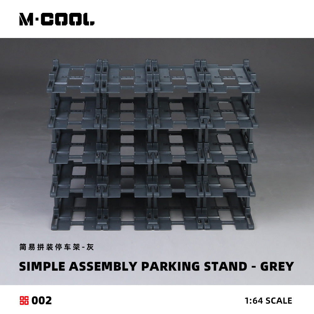 Mô hình diorama M-COOL B-Simple Assembled Parking Rack-Gray tỉ lệ 1:64