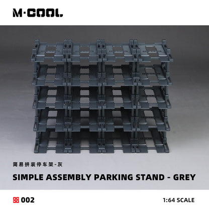 Mô hình diorama M-COOL B-Simple Assembled Parking Rack-Gray tỉ lệ 1:64