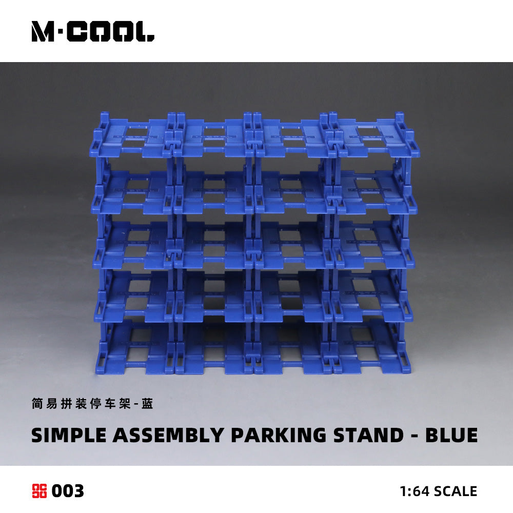 Mô hình diorama M-COOL C-Easy Assembled Parking Rack-Blue tỉ lệ 1:64
