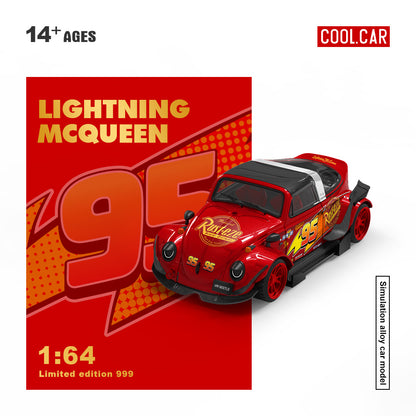 Mô hình xe COOL CAR Beetle-Lightning McQueen Livery tỉ lệ 1:64