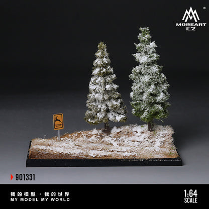 Diorama xe hơi mùa đông