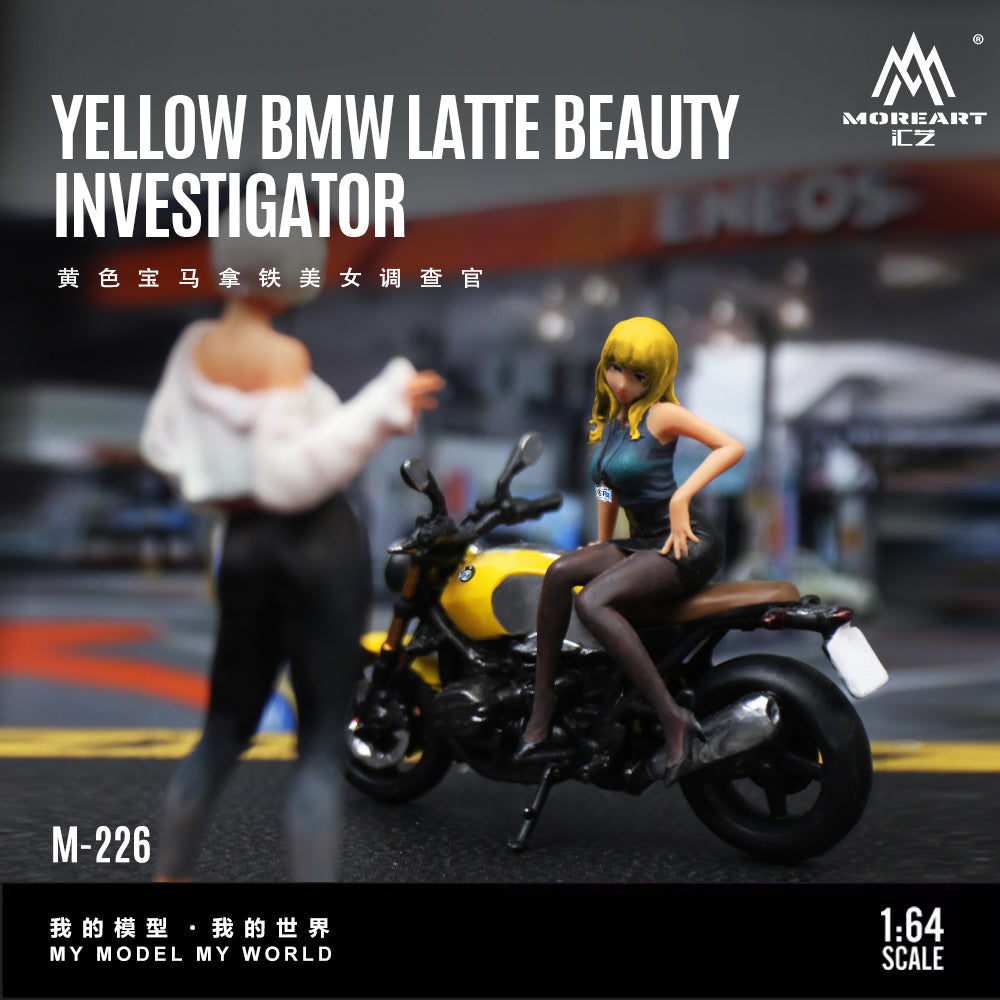 Yellow BMW Latte 1:64