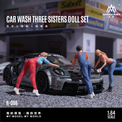 Mô hình tiệm rửa xe Car Wash Sisters 1:64
