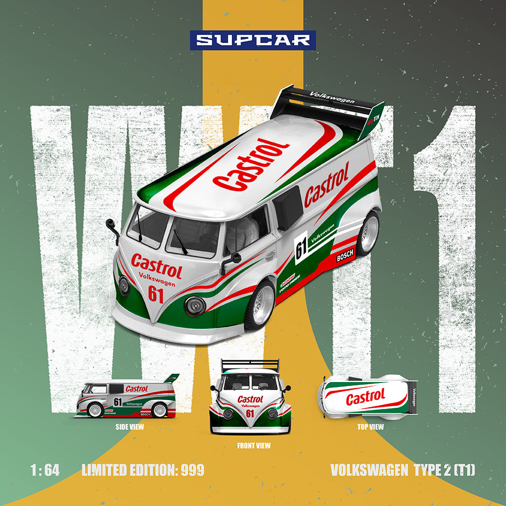 SUPCAR SC642951 - Mô hình xe Volkswagen T1 Castrol