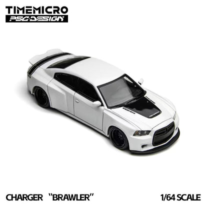Mô hình xe TIME MICRO 1:64 Charger Brawler White