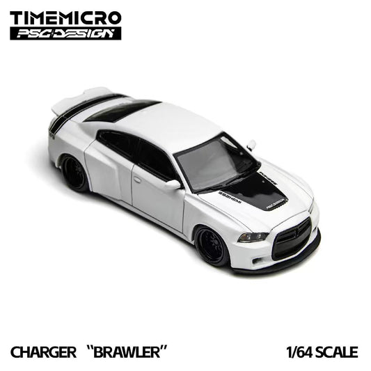 Mô hình xe TIME MICRO 1:64 Charger Brawler White