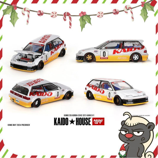[HÀNG CÓ SẴN] Mô hình xe KAIDO HOUSE 1:64 Honda Civic (EF) Kanjo V1 KHMG139