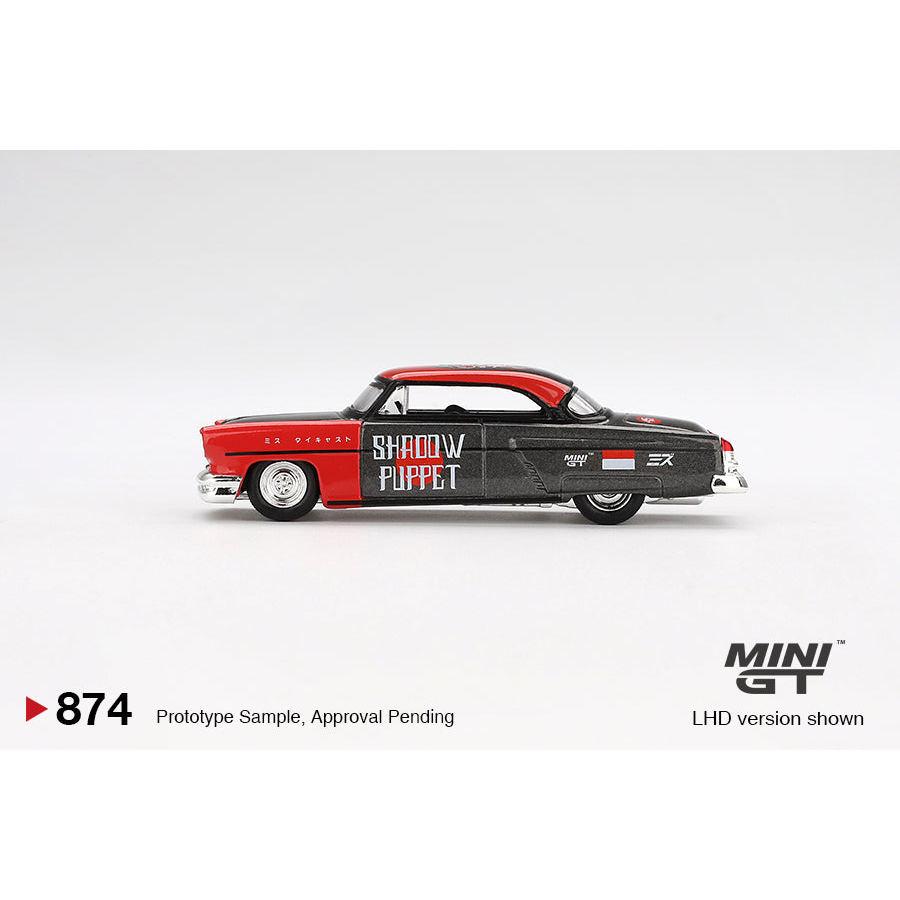 [HÀNG CÓ SẴN] Mocus Mô hình xe Mini GT 1:64 Lincoln Capri Hot Rod 1954 "Shadow Puppet" MINI GT x MIZU 2024 874