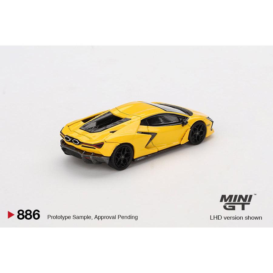 [HÀNG CÓ SẴN] Mocus Mô hình xe Mini GT 1:64 Lamborghini Revuelto Giallo 886