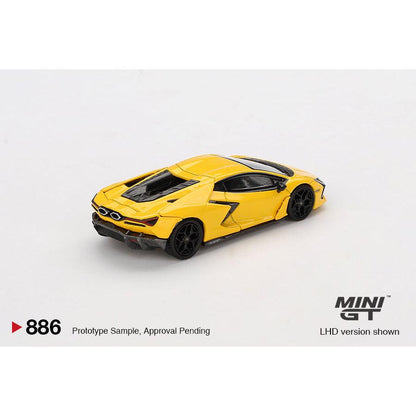 [HÀNG CÓ SẴN] Mocus Mô hình xe Mini GT 1:64 Lamborghini Revuelto Giallo 886