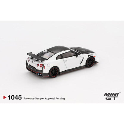 [HÀNG CÓ SẴN] Mocus Mô hình xe Mini GT 1:64 Nissan GT-R Nismo 2024 Brilliant White Pearl 1045