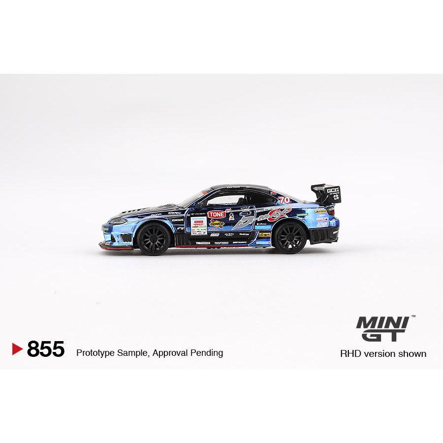 [HÀNG CÓ SẴN] Mocus Mô hình xe Mini GT 1:64 Nissan Silvia (S15) D-MAX #70 D-MAX Racing 2023 D1 Grand Prix 855
