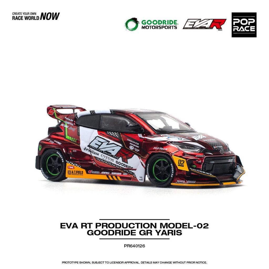 [HÀNG CÓ SẴN] Mô hình xe POPRACE 1:64 EVA RT PRODUCTION MODEL-02 GOODRIDE GR YARIS PR640126