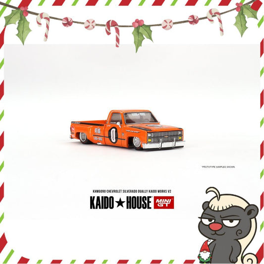[HÀNG CÓ SẴN] Mô hình xe KAIDO HOUSE 1:64 Chevrolet Silverado Dually Kaido Works V2 KHMG090