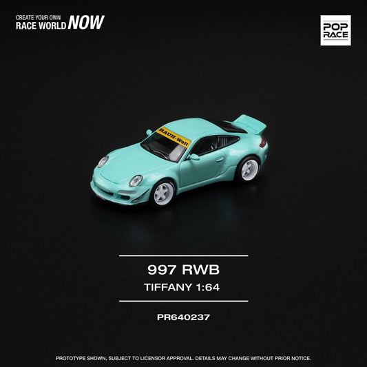 [HÀNG CÓ SẴN] Mô hình xe POPRACE 1:64 RWB 997 TIFFANY BLUE PR640237