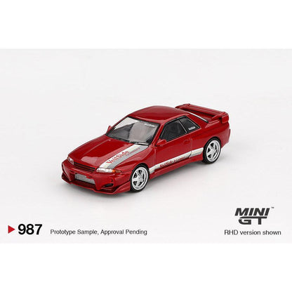[HÀNG CÓ SẴN] Mocus Mô hình xe Mini GT 1:64 Nissan Skyline GT-R (R32) VeilSide Combat C-I Gem Red 987