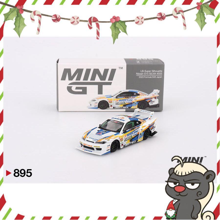 [HÀNG CÓ SẴN] Mocus Mô hình xe Mini GT 1:64 Nissan LB-Super Silhouette S15 SILVIA #555 2023 Formula Drift Japan 895