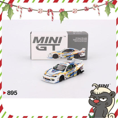 [HÀNG CÓ SẴN] Mocus Mô hình xe Mini GT 1:64 Nissan LB-Super Silhouette S15 SILVIA #555 2023 Formula Drift Japan 895