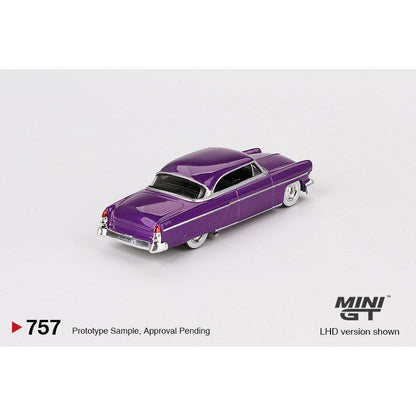 [HÀNG CÓ SẴN] Mocus Mô hình xe Mini GT 1:64 Lincoln Capri Hot Rod 1954 Purple Metallic 757