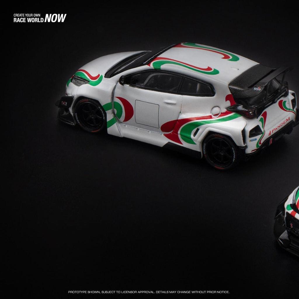 [HÀNG CÓ SẴN] Mô hình xe POPRACE 1:64 PANDEM GR YARIS - RALLY LIVERY PR640136